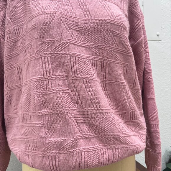 Kenneth Too! Dusty Rose Knitted Turtleneck Sweater – Size Large, 100% Acrylic - Picture 15 of 16